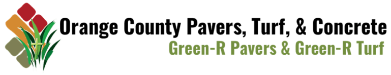 Orange County Artificial Grass, Green-R turf of Orange County Logo