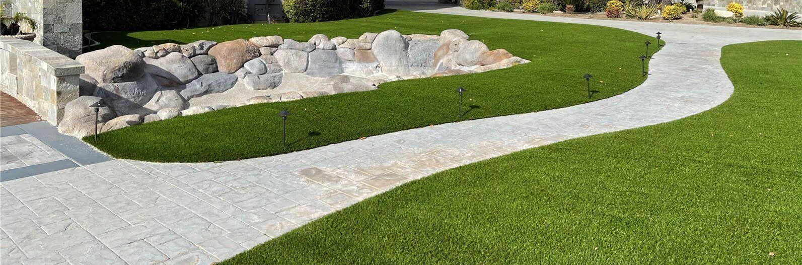 Walkway – La Habra Job Green-R Turf Artificial Grass & Pavers - The Ultimate Landscape & Hardscape Solution